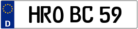 Trailer License Plate